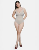 DD SculptMuse Bodysuit – Deep V Seamless Sculpt Fit